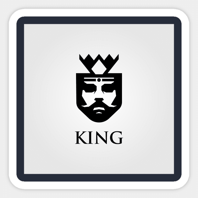 king Sticker by elevateroyalties